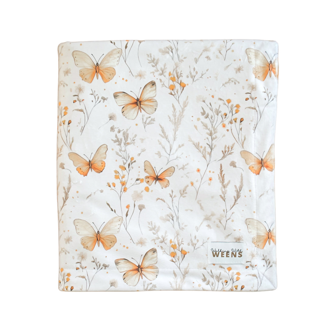 Butterfly Bloom - Snuggle Sized Blanket