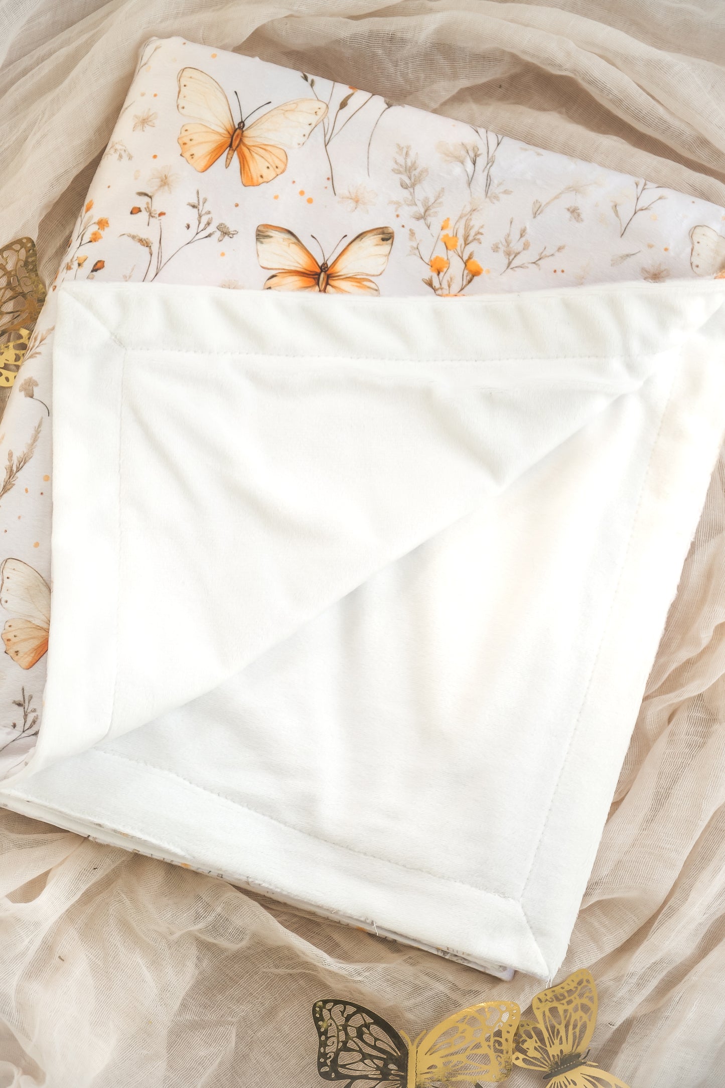 Butterfly Bloom - Snuggle Sized Blanket